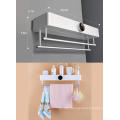 black wall mounted electric uv towel dryer wall mounted uv towel dryer rack with Human Body Sensor